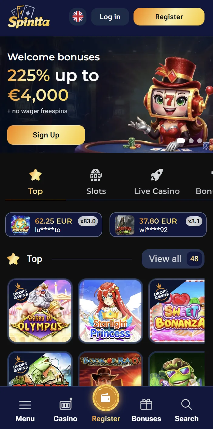 Casino Spinita Unterwegs Nutzen